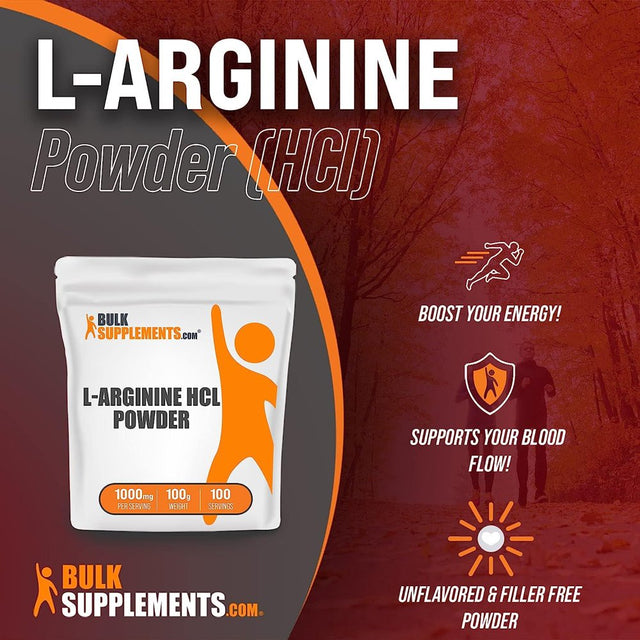 Bilot L-Arginine Hcl Powder - Arginine 1000Mg - Arginine Suplement - Nitric Oxide Powder - L-Arginine Powder - Nitric Oxide Supplement - 1000Mg per Serving (100 Grams - 3.5 Oz)