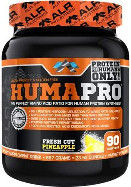 Humapro by ALR Industries Premium Protien Powder, Fresh Cut Pineapple, 667 Grams