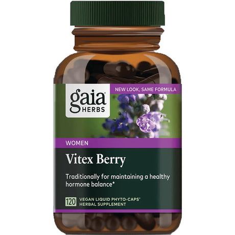 Gaia Herbs Vitex Berry for Women, 120 Vegan Liquid Phyto-Caps