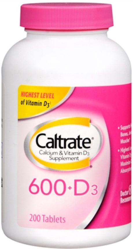 Caltrate 600+D Tablets 200 Tablets (Pack of 2)