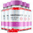 (5 Pack) Neotonics Skin and Gut ACV Gummies - Apple Cider Vinegar Supplement for Dermal Balance, Digestive Support, Healthy Weight - Dietary Supplements for Skin and Gut - 300 Gummies