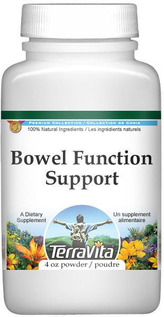 Terravita Bowel Function Support Powder - Dong Quai, Rhubarb, Barberry and More, (4 Oz, 1-Pack, Zin: 512537)