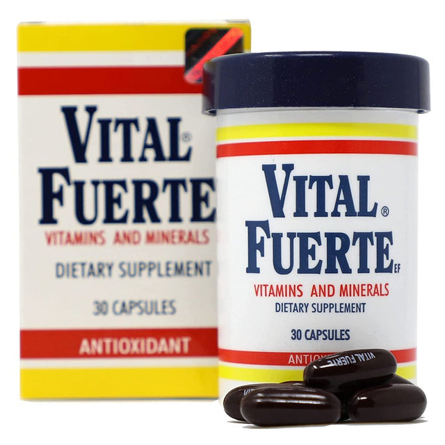 Vital Fuerte Vitamins Capsules 30 Ea (Pack of 3)