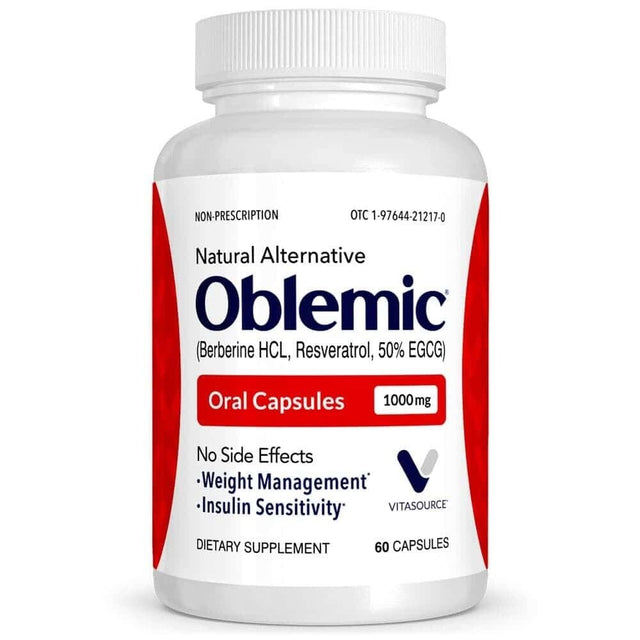 Oblemic Weight Management, Oral Capsules, Natural Alternative 60 Capsules