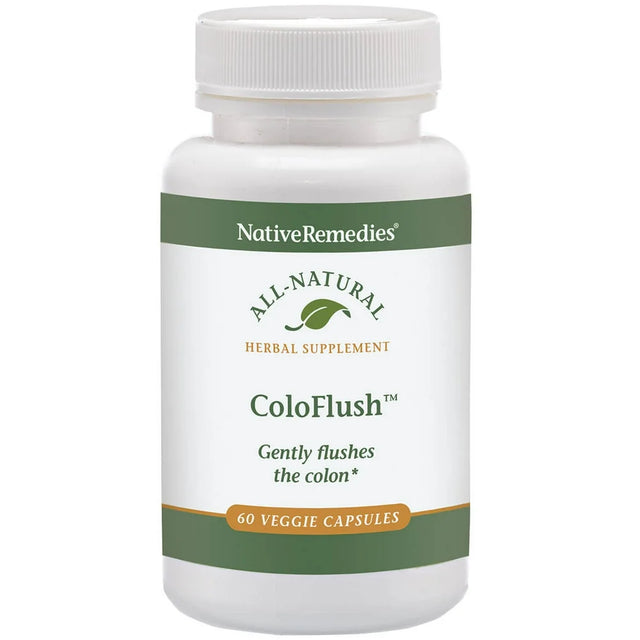 Nativeremedies Coloflush - All Natural Herbal Supplement for Gentle Flushing of the Colon - Supports Healthy Functioning of the Digestive System - 60 Veggie Caps