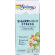 Solaray Sharpmind Stress, Nootropic Mood Support Supplement, for Relaxation and Occasional Stress Relief Support, Adaptogen with Ashwagandha, L Theanine, 60 Day Money Guarantee, 30 Serv 30 Vegcaps