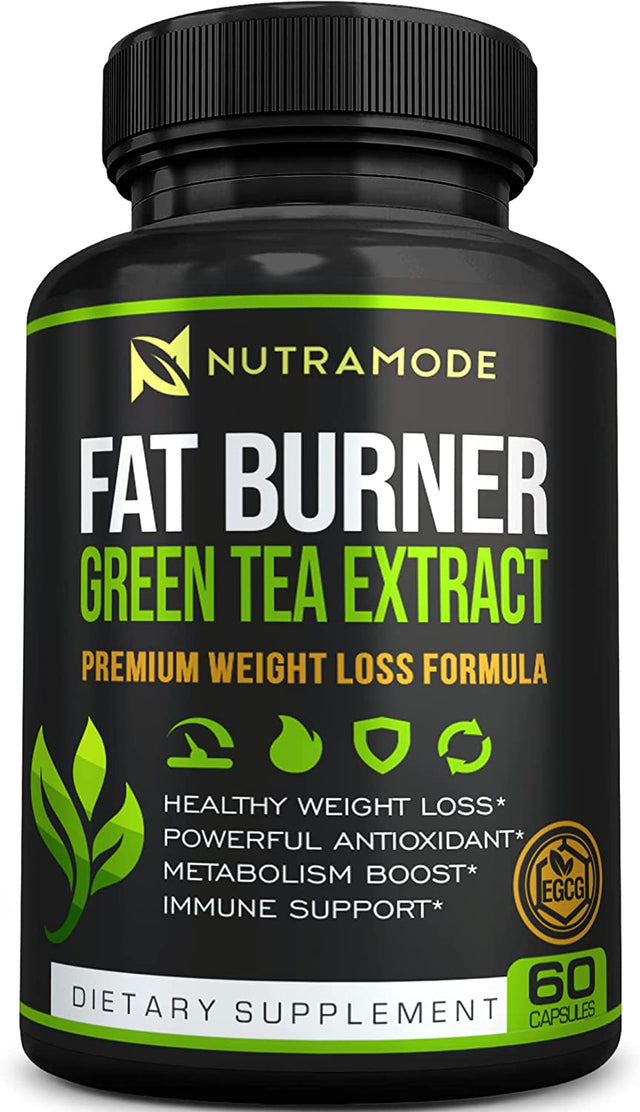 Premium Green Tea Extract Fat Burner Supplement with Egcg-Natural Appetite Suppressant-Healthy Weight Loss Diet Pills That Work Fast for Women and Men-Detox Metabolism Booster to Burn Belly Fat Fast