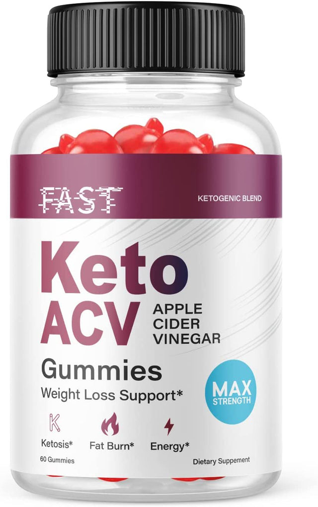 (1 Pack) Fast Keto ACV Gummies - Supplement for Weight Loss - Energy & Focus Boosting Dietary Supplements for Weight Management & Metabolism - Fat Burn - 60 Gummies