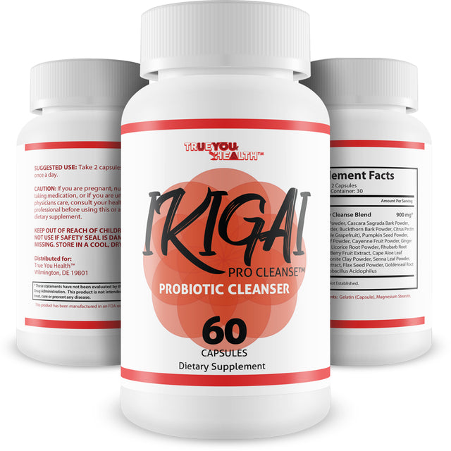 Ikigai Pro Cleanse - Premium Cleanse with 15+ Herbs & Probiotics - Full Body Cleanse Detox - Support Digestive, Gut, & Colon Health - Aid Bloating Relief & Regularity - Advanced Cleansing Formula