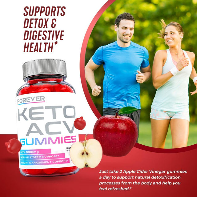 (3 Pack) Forever Keto ACV Gummies - Supplement for Weight Loss - Energy & Focus Boosting Dietary Supplements for Weight Management & Metabolism - Fat Burn - 180 Gummies