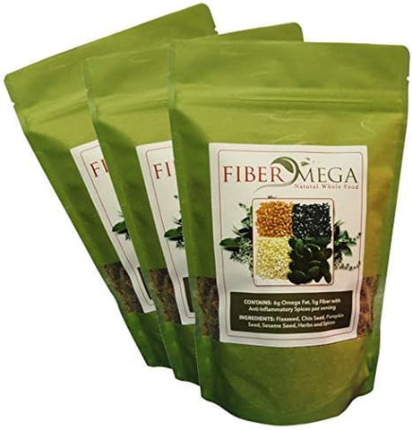 All-In-One Prebiotic Fiber and Detox |Organic Premium Flax & Chia Seeds | Constipation and Bloating Relief |All-Natural Whole Fiber | 5G Fiber and 6G Omega-3 Fats per Scoop | 3Lb- 3 Month Supply