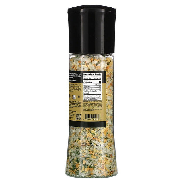 California Gold Nutrition, FOODS - Garlic Sea Salt Grinder, 9.52 Oz