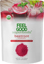 Feelgood Superfoods Fortified Organic Beetroot Powder, Nitric Oxide Booster for Cooking and Smoothies, Pure Beets with 10:1 Beet Root Extract, 7 Oz