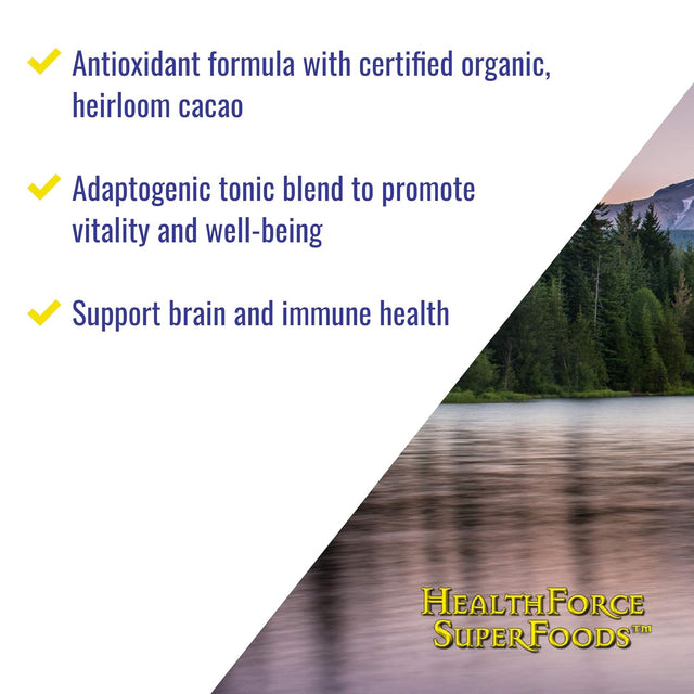 Healthforce Superfoods Cacao Alchemy - 150 Grams - Superfood Adaptogen Tonic - Supports Energy, Endurance & Vitality - Organic, Vegan, Gluten Free - 60 Servings