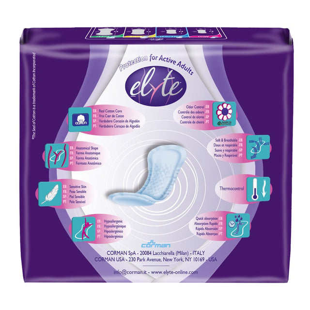 Elyte 100% Pure Cotton Bladder Control Pads-Super Absorbent and Sensitive Skin Safe, Normal