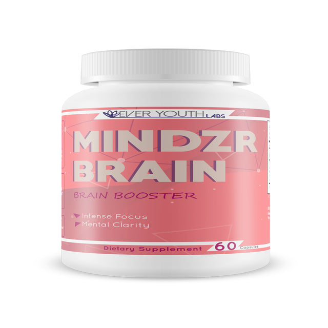 Mindzr Brain - Brain Booster - Intense Focus - Mental Clarity - Destroy the Brain Fog - Powerful Nootropic with Patented Ingredients + B9 & B12 Support - 30 Servings