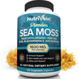 Nutrivein Organic Sea Moss 1600Mg - 120 Capsules - Keto Detox, Gut, Joint Support