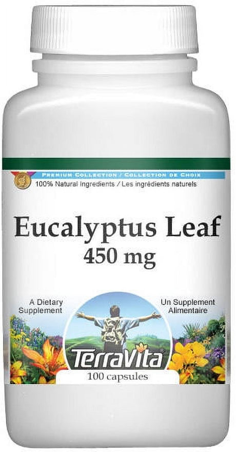 Terravita Eucalyptus Leaf - 450 Mg, (100 Capsules, 1-Pack, Zin: 511291)