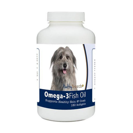 Healthy Breeds 840235183907 Pyrenean Shepherd Omega-3 Fish Oil Softgels, 180 Count