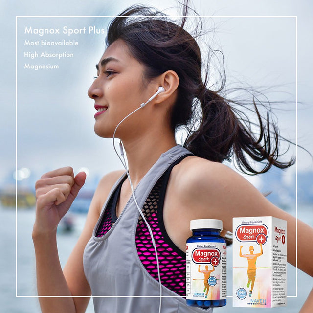 Magnox Sport High Absorption Magnesium Zinc and Vitamins Preventing Fatigue Muscle Cramps 60 Caplets