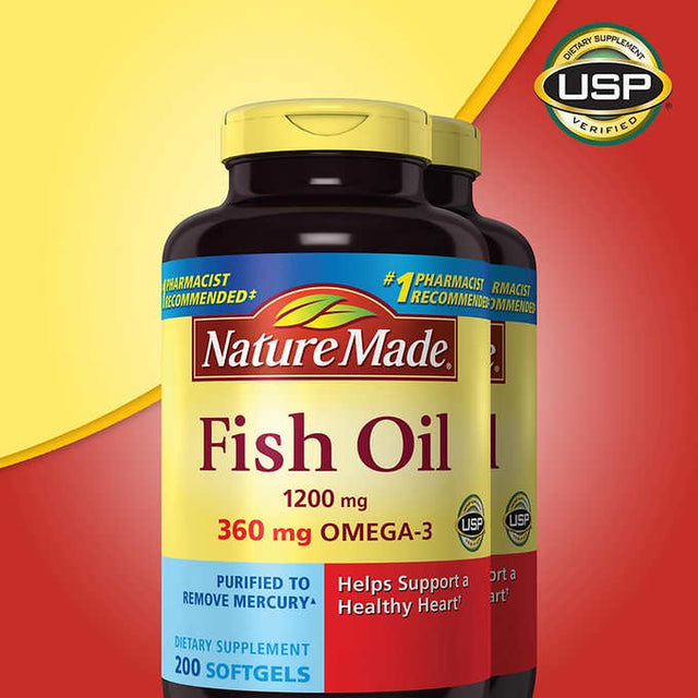 Nature Made Fish Oil 1200 Mg., 400 Softgels