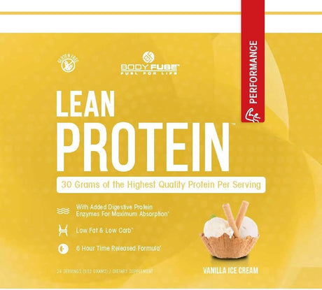 Lean Protein Vanilla 2 Lb | Three Whey Protein Sources and Digestive Enzymes | 30 G Protein per Serving | Non GMO Gluten Free