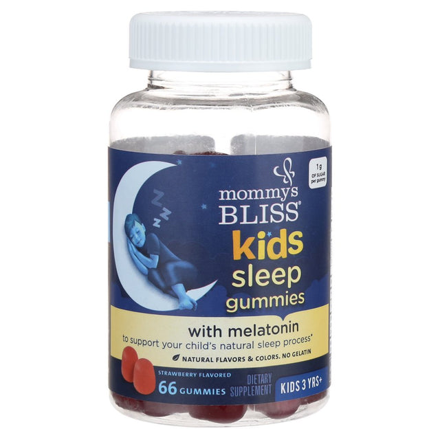 Mommy'S Bliss Kids Sleep Gummies, Dietary Supplement, Strawberry, 66 Count