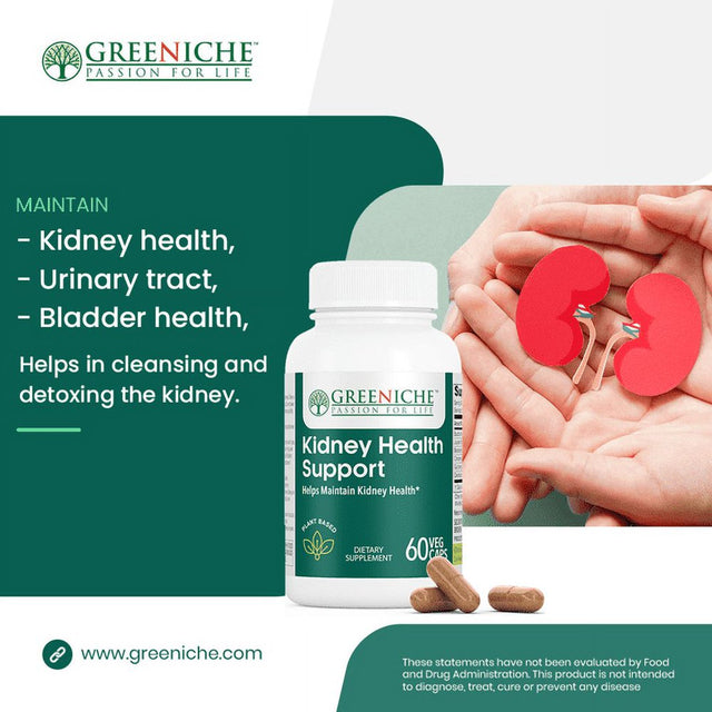 Greeniche Kidney Health Support Vegicaps, 110G