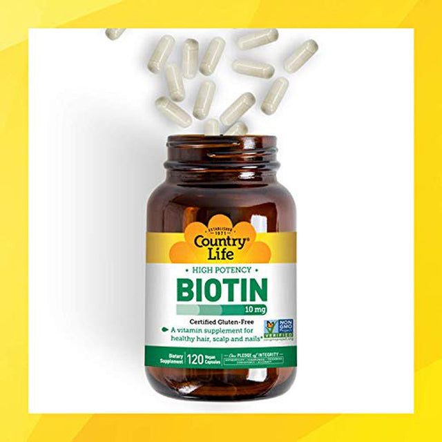 Biotin High Potency 10 Mg 120 Veg Caps