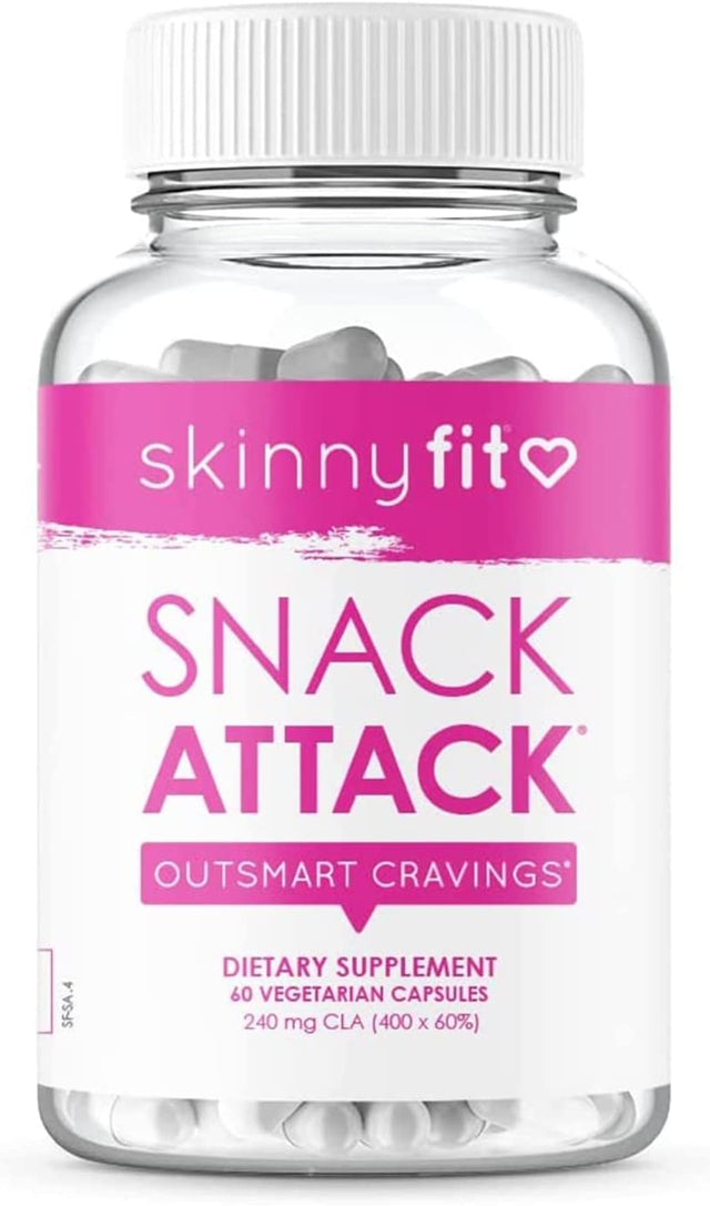 Skinnyfit Snack Attack Natural Metabolism Booster, Healthy Weight, Natural Energy and Help Curb Cravings (60 Vegan Capsules)