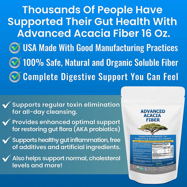 Kidney Restore Advanced Acacia Fiber: Superfood Prebiotic for Supporting Normal Gut Health, 1 Lb. Bag