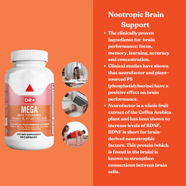 Neuro Brain Support Supplement - Brain Focus, Memory, Function, Clarity Nootropic Supplement - Mind and Memory Supplement for Brain Health