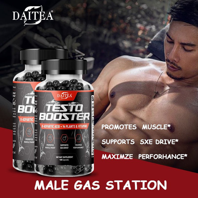 DAITEA Testosterone Booster for Men - Promotes Muscle Growth, Enhancing Natural Energy, Tongkat Ali, Other Power Vitamins…