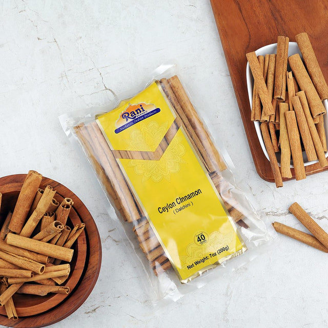 Rani Ceylon Cinnamon Sticks 7Oz (200G) ~ 20-24 Sticks 5 Inches in Length, True Ceylon Cinnamon (Not Cassia) ~ All Natural | Vegan | No Colors | Gluten Friendly | NON-GMO | Indian Origin