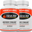 Focus Pep 2 Pack- over the Counter Stimulants to Speed up Naturally: Study Alternative and Best Legal Energy Supplements for Nootropic Brain Boosting 120 Pills