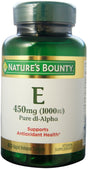 Nature'S Bounty Vitamin E 1000 IU Softgels Pure Dl-Alpha 60 Soft Gels (Pack of 6)