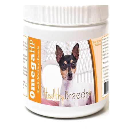 Healthy Breeds Toy Fox Terrier Omega HP Fatty Acid Skin and Coat Support Soft Chews