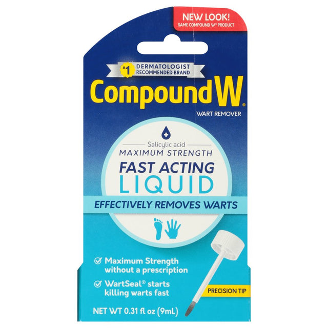 Compound W Maximum Strength Fast Acting Liquid Wart Remover, 0.31 Fl Oz