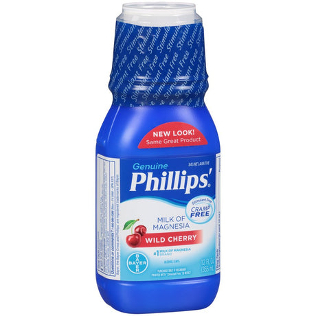 Phillips' Wild Cherry Milk of Magnesia Liquid Magnesium Laxative, 12 Oz