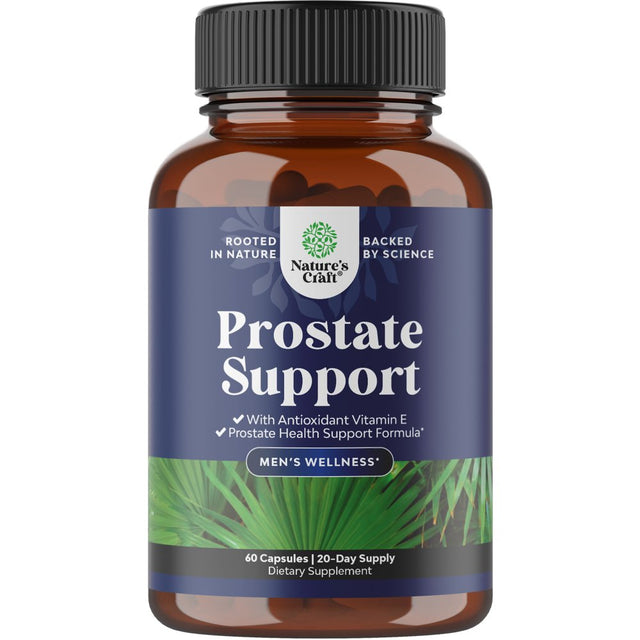 Herbal Prostate Health Supplements for Men - Advanced Prostate Supplements for Men with Beta Sitosterol Selenium Pygeum and Saw Palmetto for Men Prostate Support and Frequent Urination - 60 Capsules