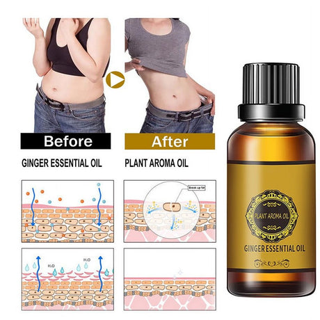 Ginger Massage Oil Firming Slimming Shaping Fluid Abdominal Body Sculpting Skinny Belly Slimming Oil