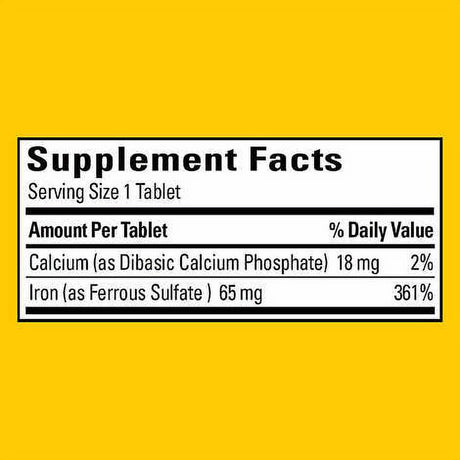 Nature Made Iron 65 Mg - 365 Tablets