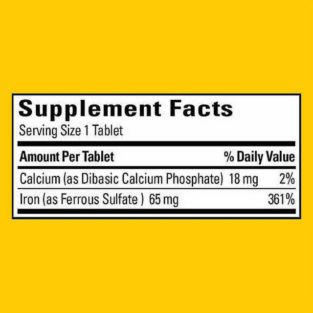 Nature Made Iron 65 Mg - 365 Tablets