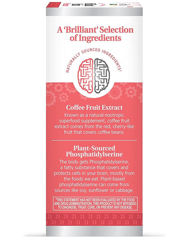 21St Century Brilliant Brain Dietary Supplement Capsules - 30 Ct