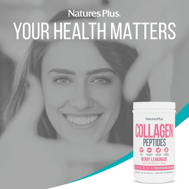 Nature'S plus Berry Lemonade Collagen Peptides 0.8 Oz Powder