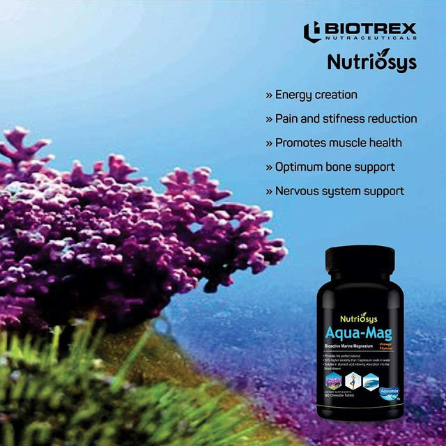 Nutriosys Aqua-Mag, Aquamin Bioactive Marine Magnesium (90 Tablets)