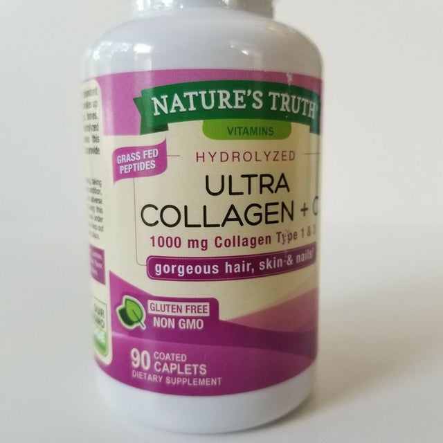 Nature'S Truth Supplement Vitamin C + Ultra Collagen 1000Mg, Non GMO, 90Ct