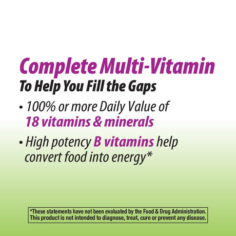 Nature'S Way Alive! Garden Goodness Multivitamin for Women, 1 Serving Veggies & Fruits**, with Organic Kale, High Potency B-Vitamins, 60 Tablets