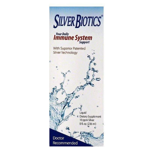 Silver Biotics Liquid 10 Ppm Silver Ultimate Immune System Support, 8 OZ