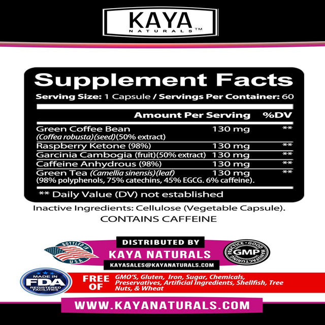 Kaya Naturals 5-HTP Supplement, Serotonin for Sleep and Stress, Supports Weight Loss